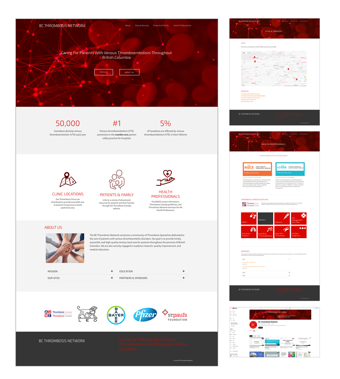 BC Thrombosis Network Website Pages