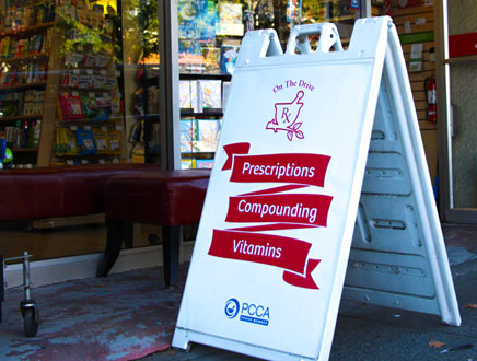Pharmasave on the Drive Sandwich Board