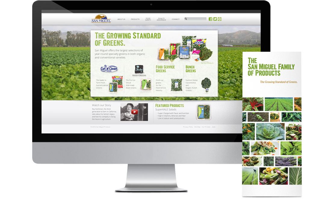San Miguel Produce Website and Brochure